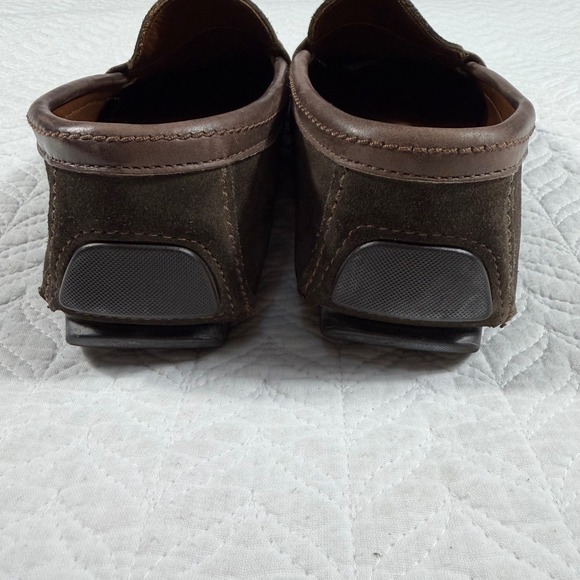 Allen Edmonds Sonoma Mens 9.5 M Dark Brown Suede Penny Loafer‎ Driving Shoes USA